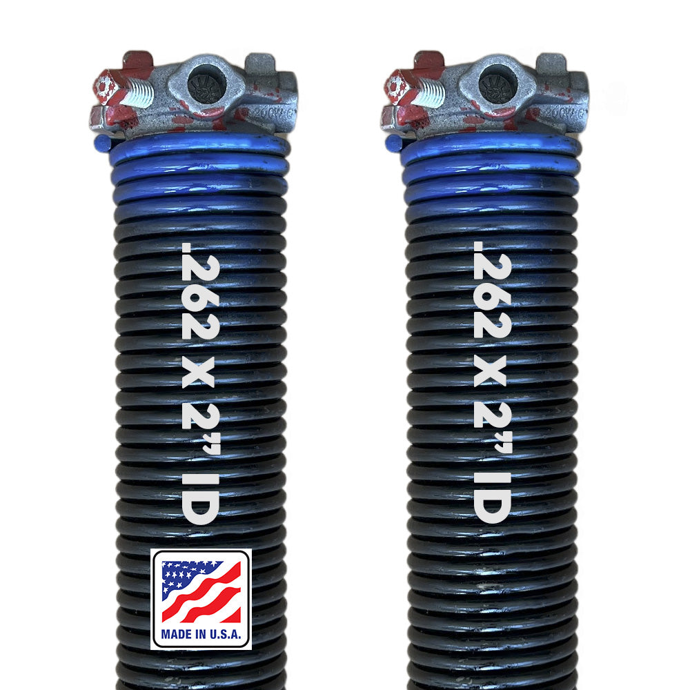 Garage Door Torsion Spring .262 Wire Gauge (Blue)